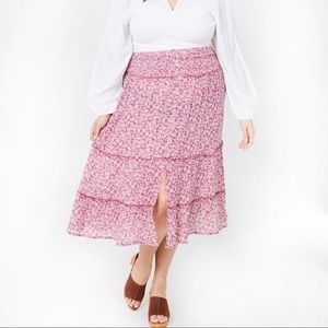 NWT Arula (Formerly A’Beautiful Soul) Midi Skirt with Slit